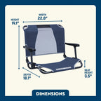 Big Comfort Stadium Chair with Armrests | Featured Outdoor Choice | Outlandridge 8967