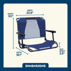 Big Comfort Stadium Chair with Armrests | Featured Outdoor Choice | Outlandridge 8967