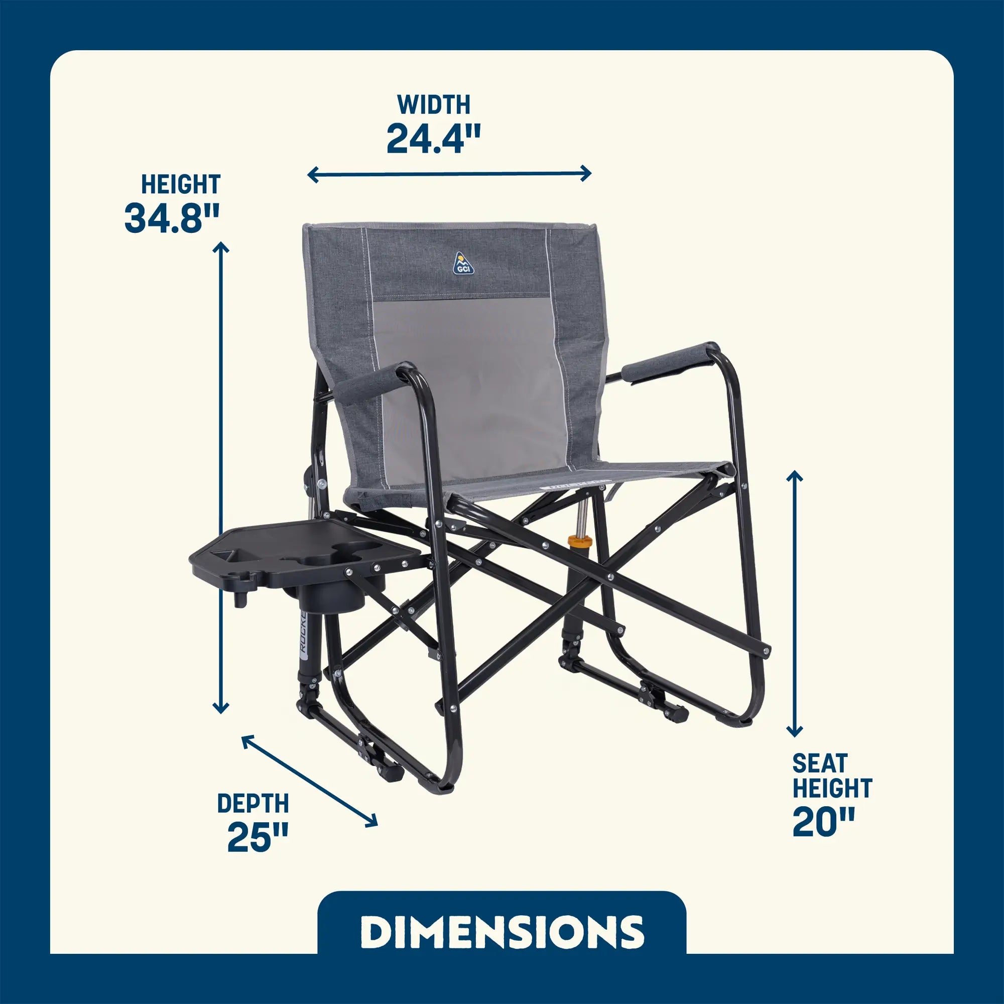 Freestyle Rocker with Side Table | Featured Outdoor Choice | Outlandridge B773