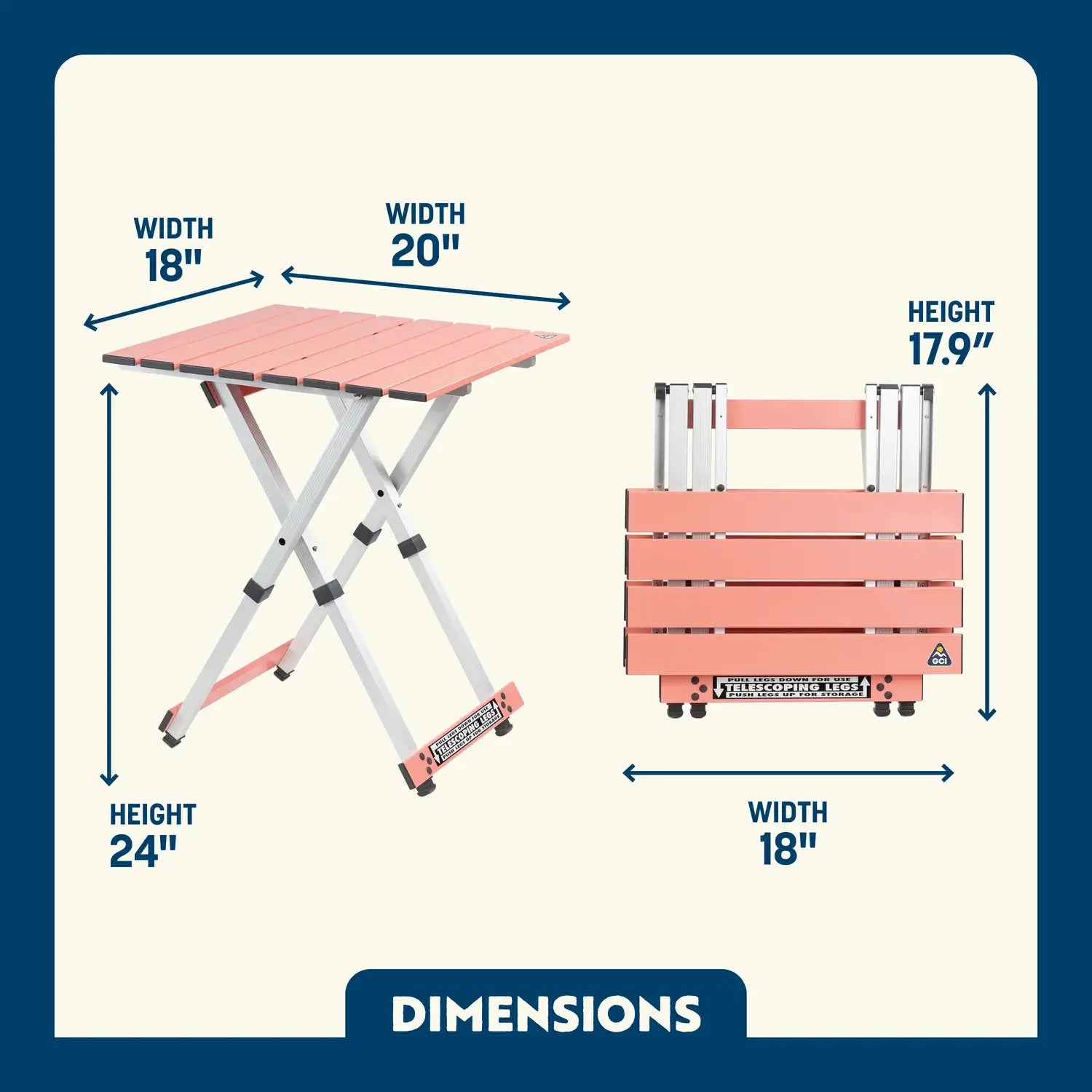 Compact Camp Table 20 | Featured Outdoor Choice | Outlandridge 81FC