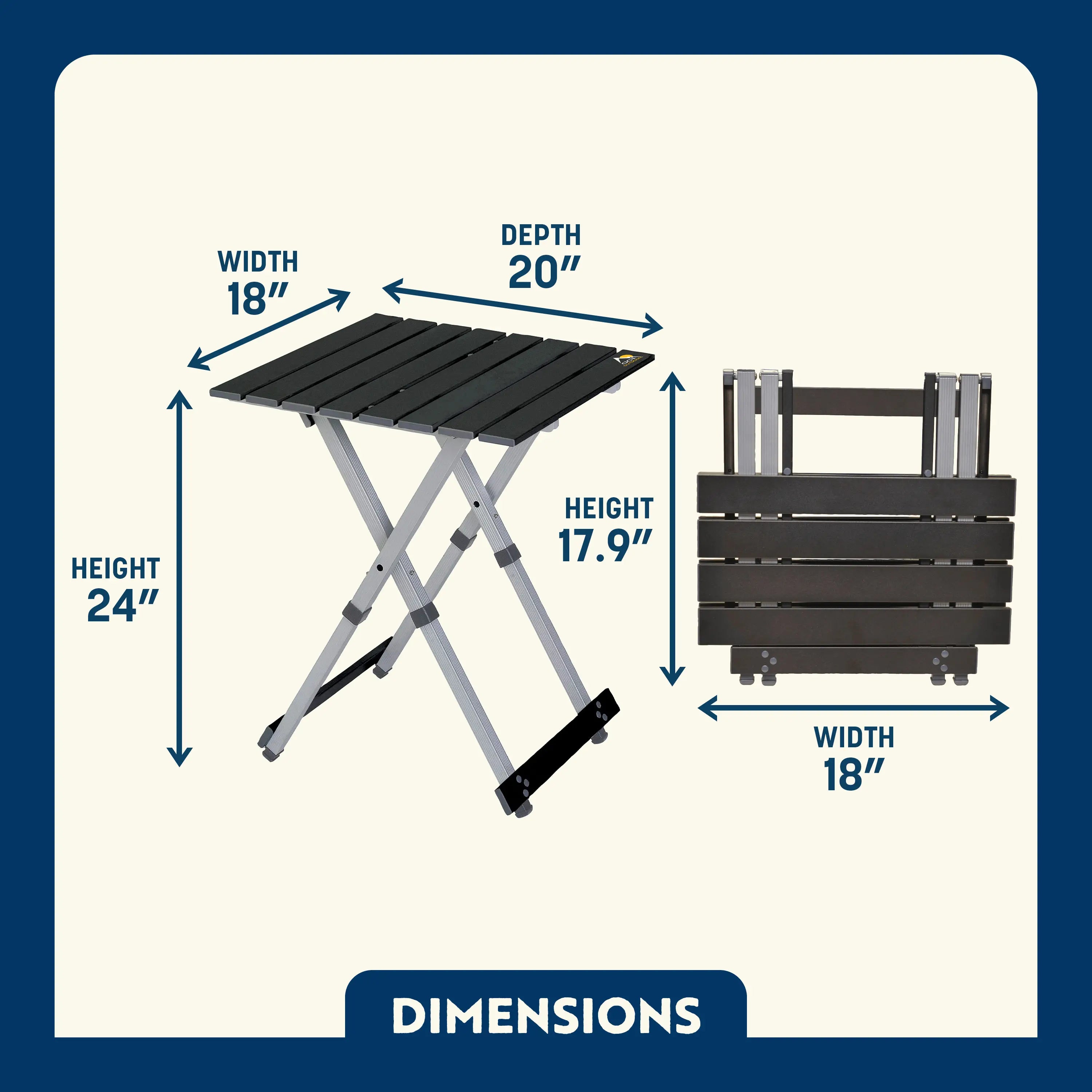 Compact Camp Table 20 | Featured Outdoor Choice | Outlandridge 81FC