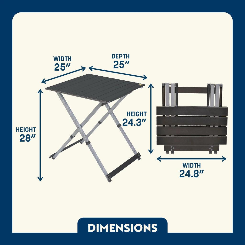 Compact Camp Table 25 | Featured Outdoor Choice | Outlandridge 96B6