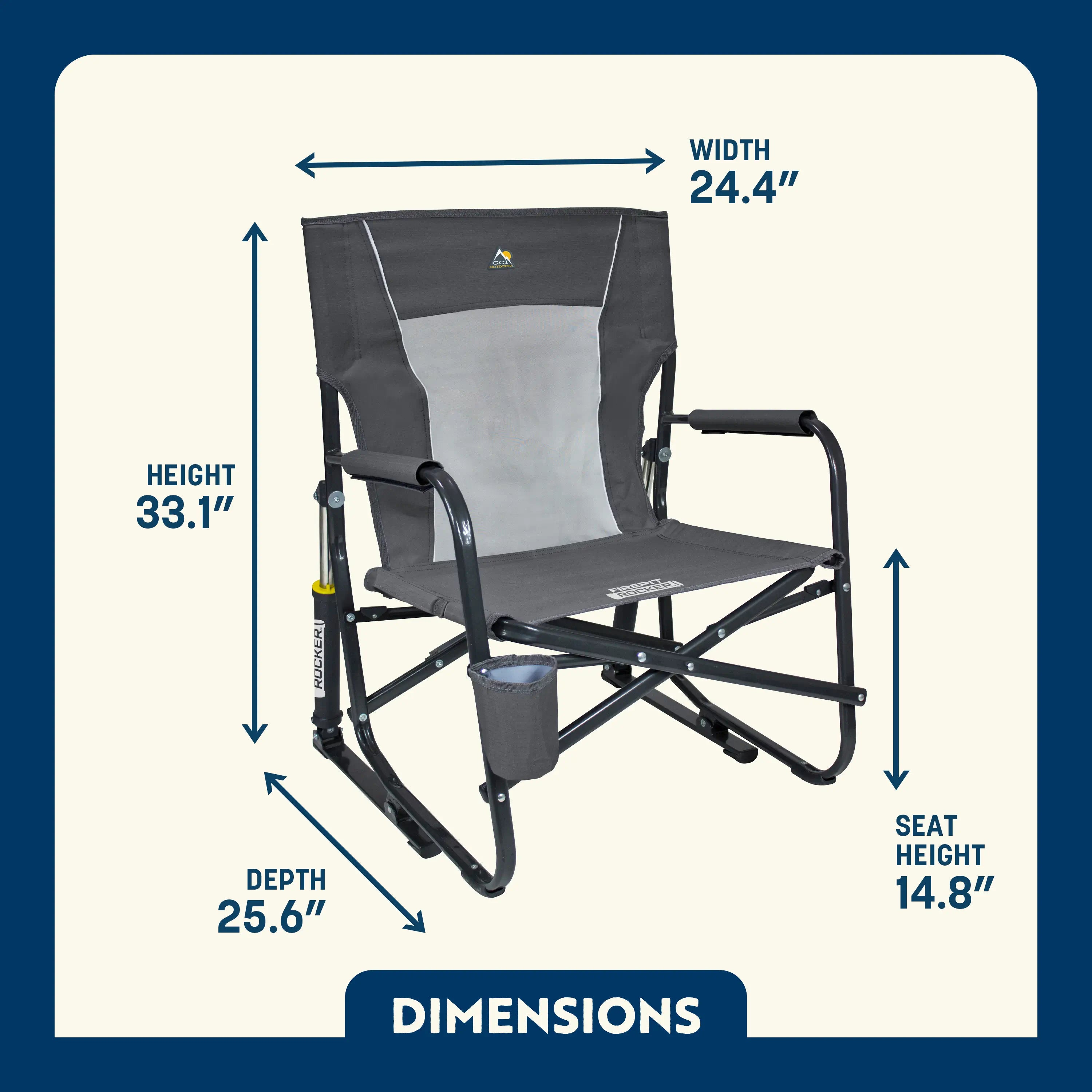 FirePit Rocker — Outdoor Setup Pick | Outlandridge E587