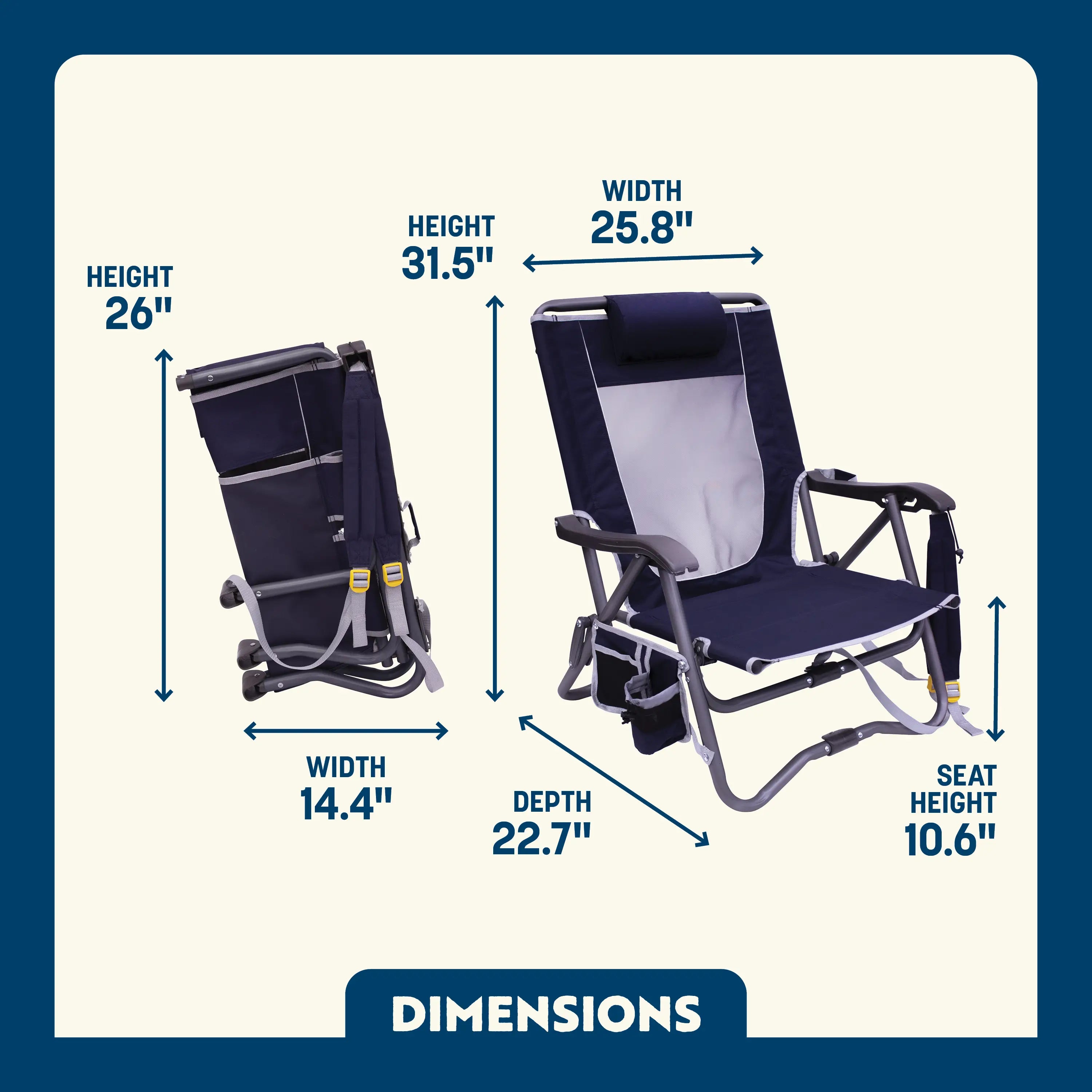 Bi-Fold Slim Event Chair | Camp-Ready Selection | Outlandridge 72DB
