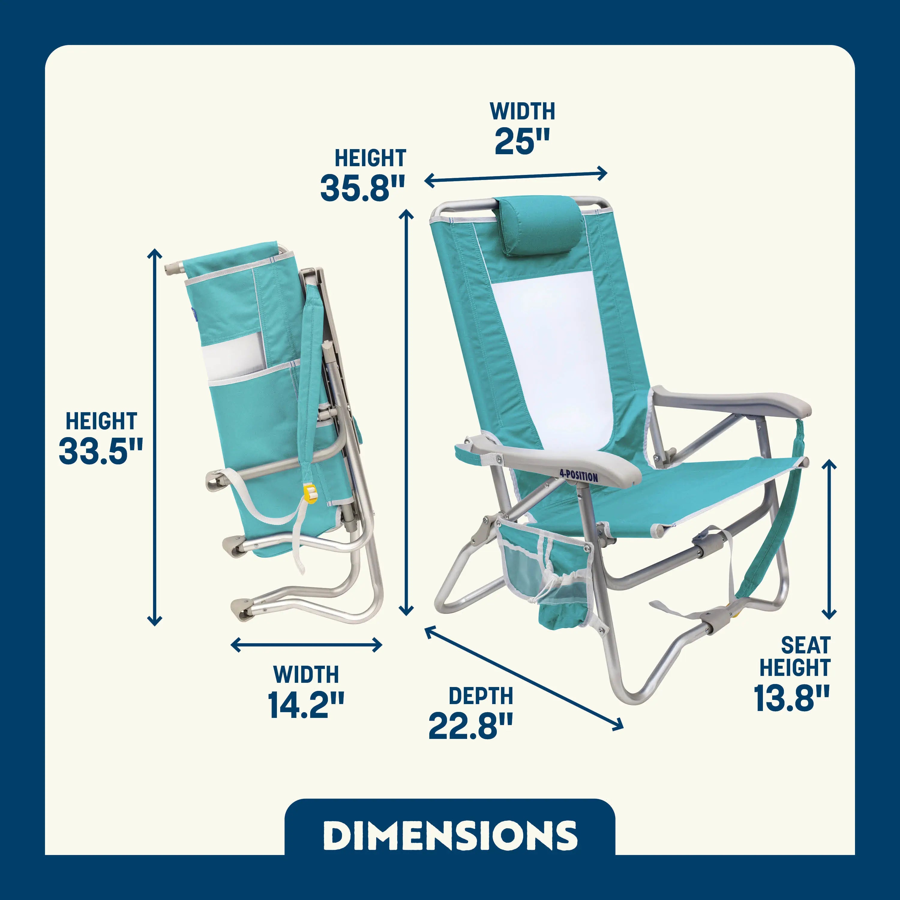 Bi-Fold Beach Chair | Featured Outdoor Choice | Outlandridge 6D3C