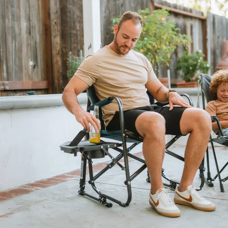 Freestyle Rocker with Side Table | Featured Outdoor Choice | Outlandridge B773