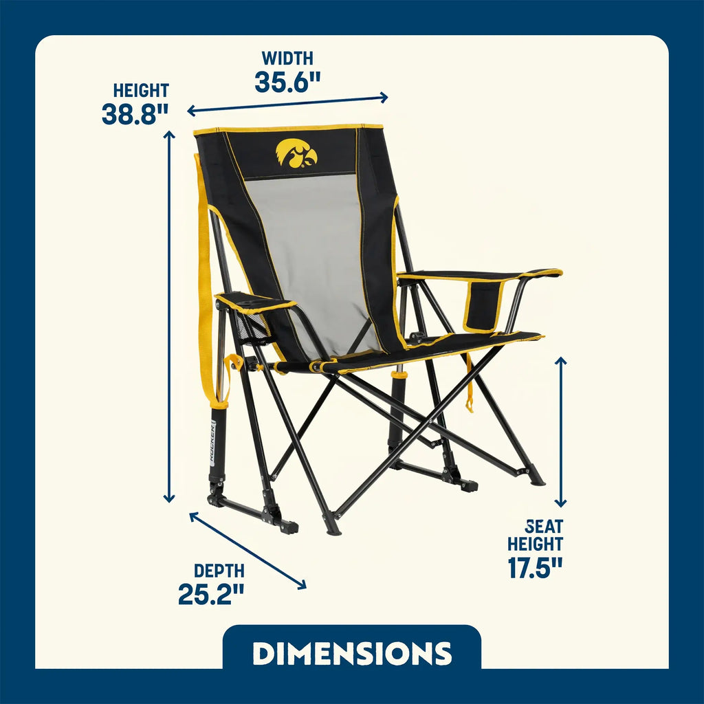 Comfort Pro Rocker - Iowa Hawkeyes | Featured Outdoor Choice | Outlandridge 2E65