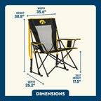 Comfort Pro Rocker - Iowa Hawkeyes | Featured Outdoor Choice | Outlandridge 2E65
