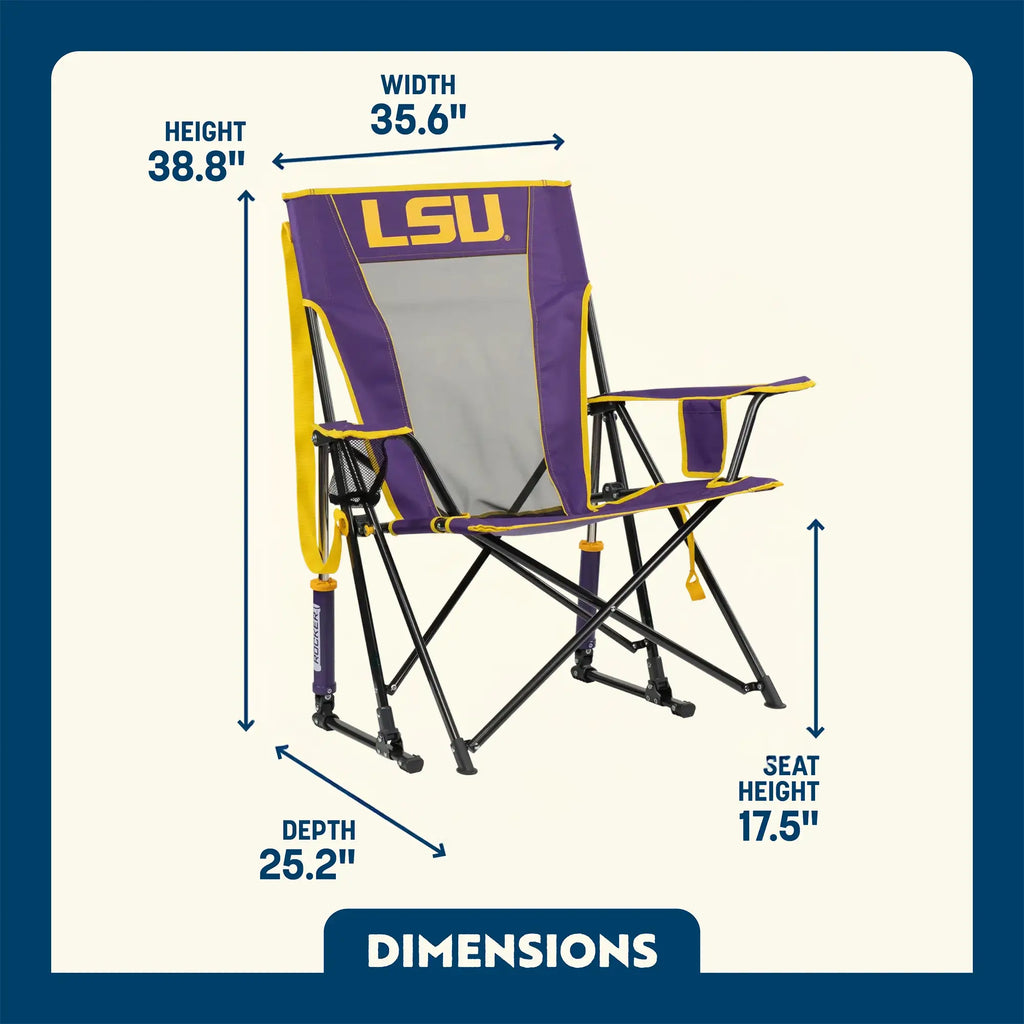 Comfort Pro Rocker - LSU Tigers | Featured Outdoor Choice | Outlandridge B597