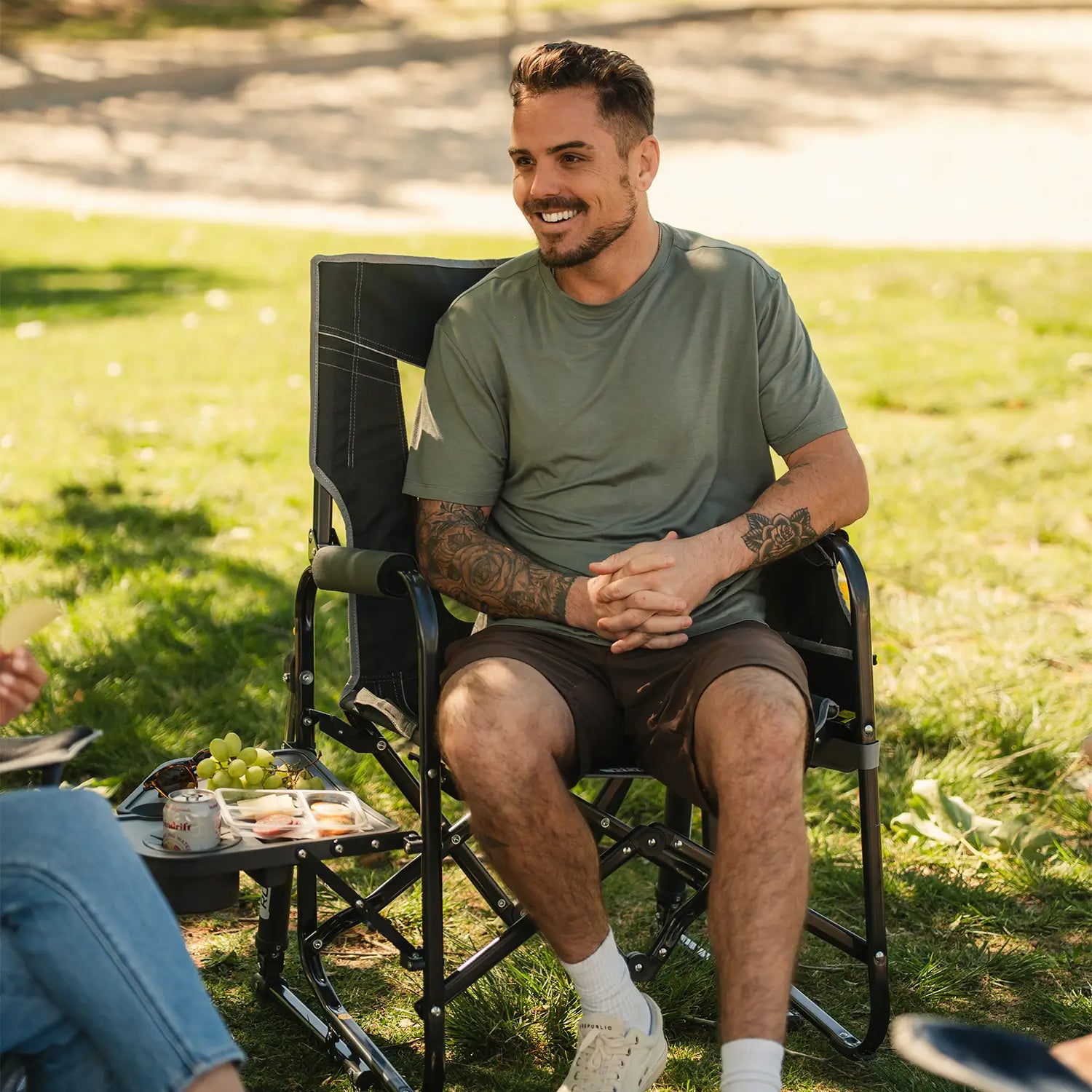 Stowaway Rocker with Side Table | Featured Outdoor Choice | Outlandridge 720F