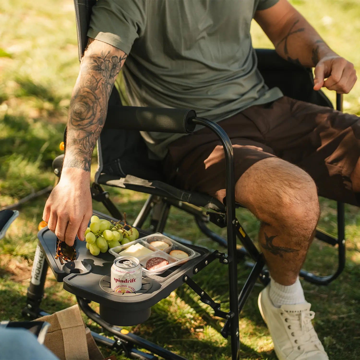 Stowaway Rocker with Side Table | Featured Outdoor Choice | Outlandridge 720F