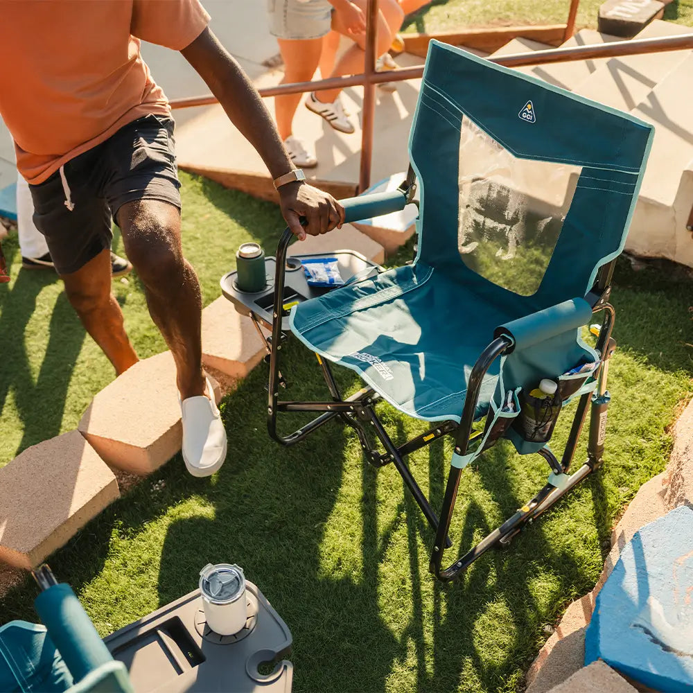 Stowaway Rocker with Side Table | Featured Outdoor Choice | Outlandridge 720F