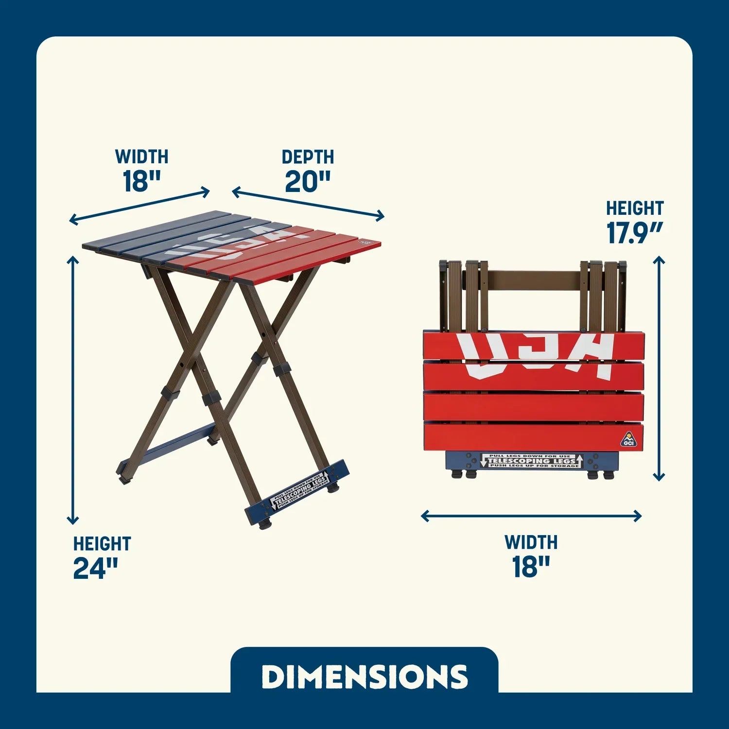 Compact Camp Table 20 | Featured Outdoor Choice | Outlandridge 81FC
